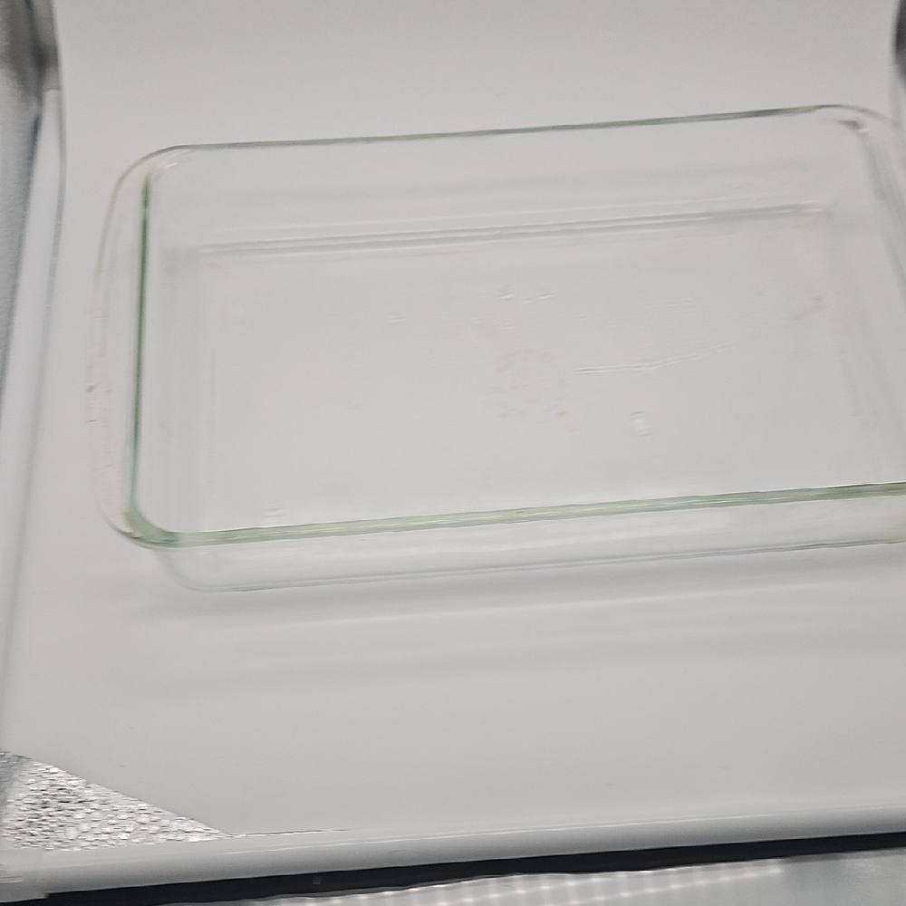 Pyrex Clear Glass Baking Dish with Embossed Logo